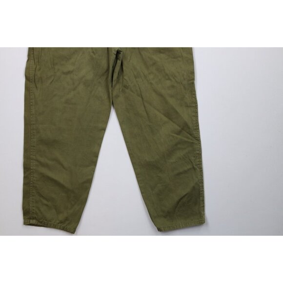 Vtg 80s 90s Streetwear Womens Large Distressed Military Style High Waist Pants - Picture 12 of 13